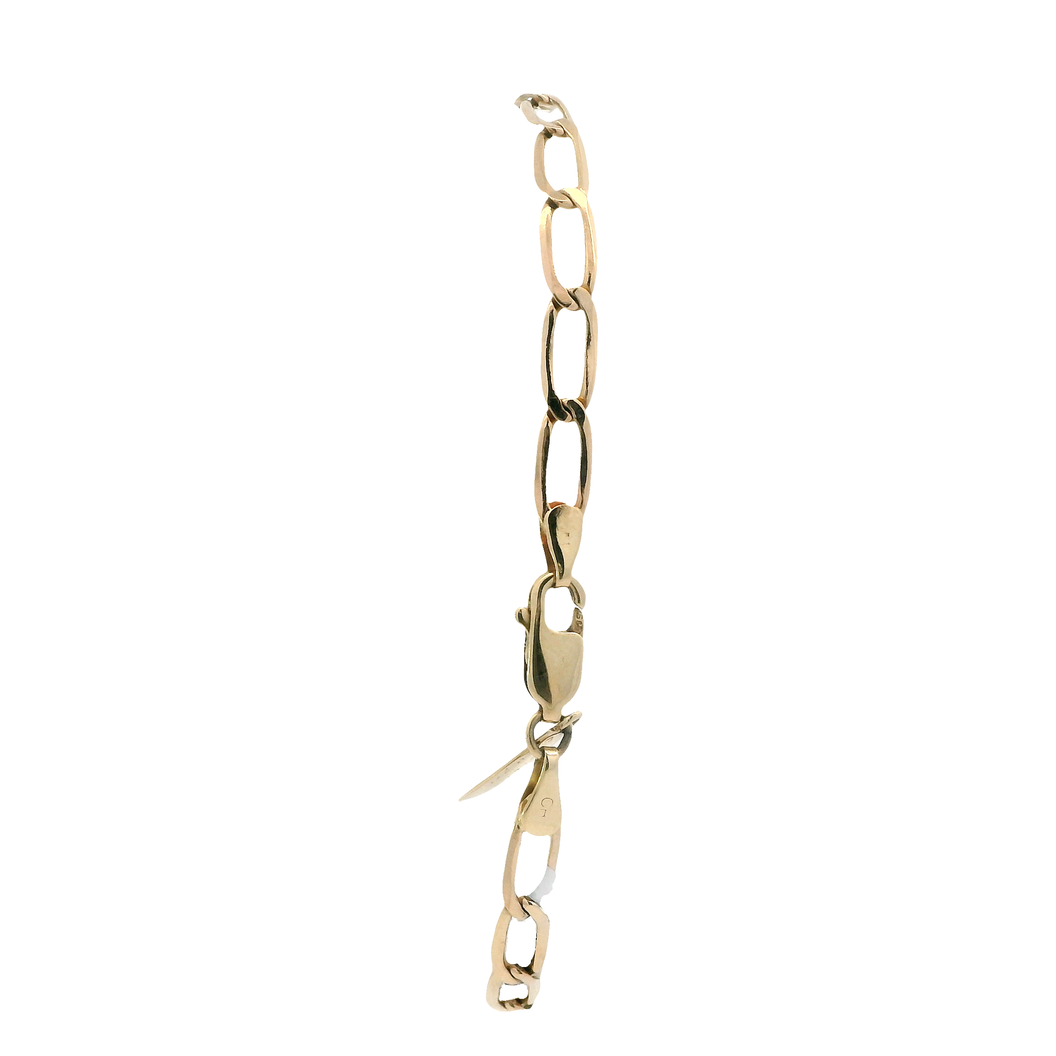 14K Yellow Gold Open Link Bracelet