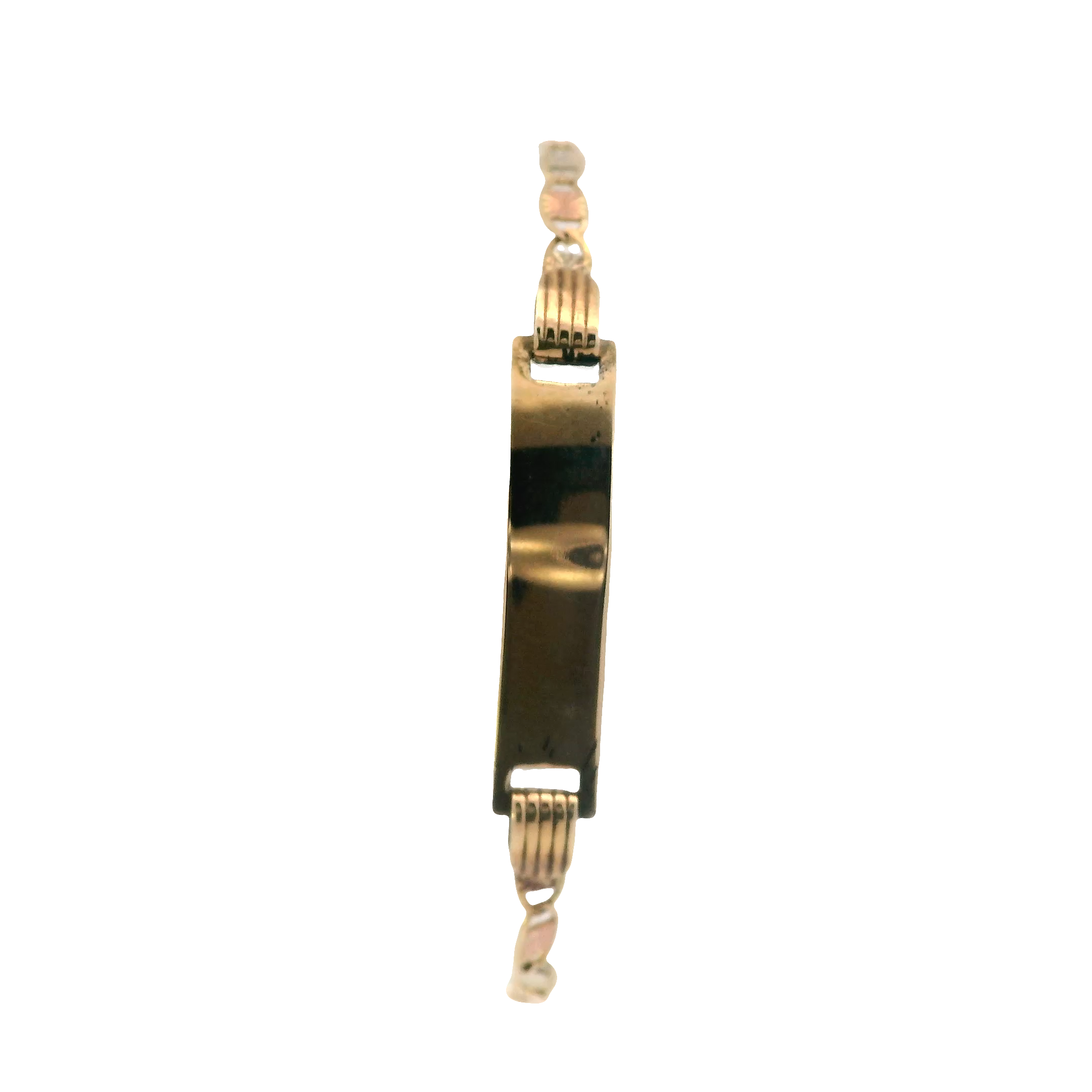 New 14K Tri-Color Gold Mariner ID Bracelet