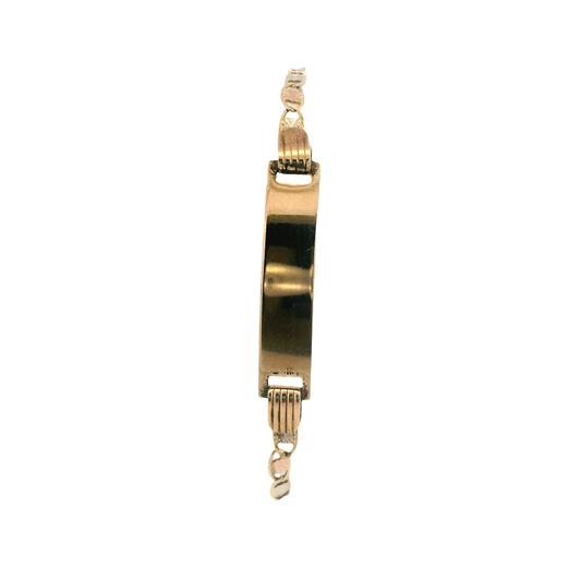New 14K Tri-Color Gold Mariner ID Bracelet