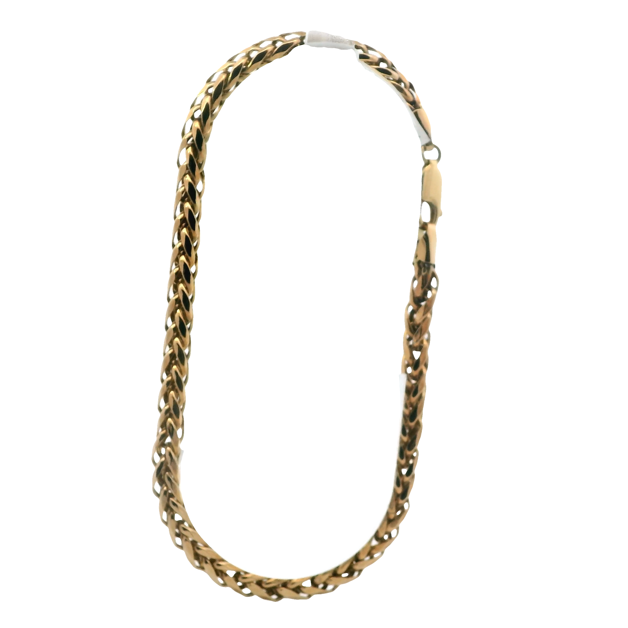 10K Yellow Gold Hollow Palm Wheat Bracelet