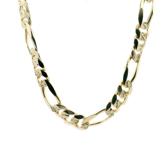 14K Yellow Gold 24" Figaro Chain
