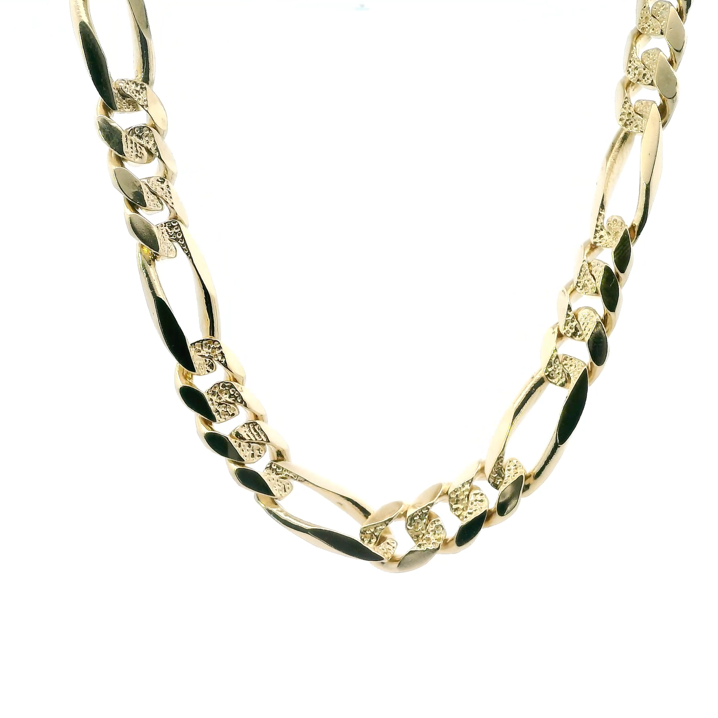 14K Yellow Gold 24" Figaro Chain