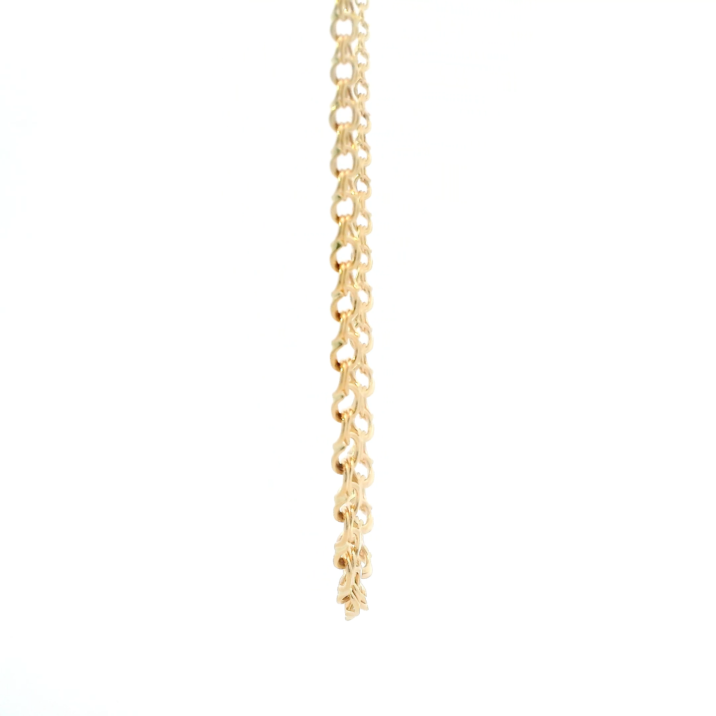 18K Yellow Gold 16.5" Desending Double Link Chain