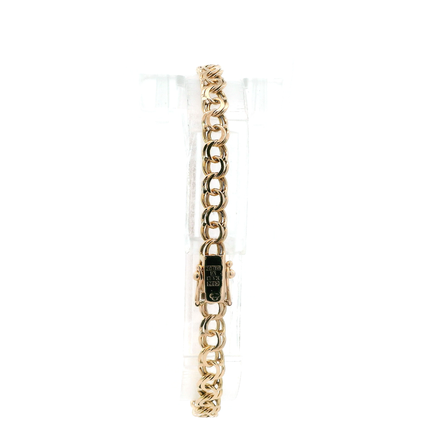 18K Yellow Gold 7" Double Link Bracelet