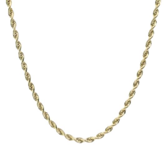 14K Yellow Gold 24" Rope Chain