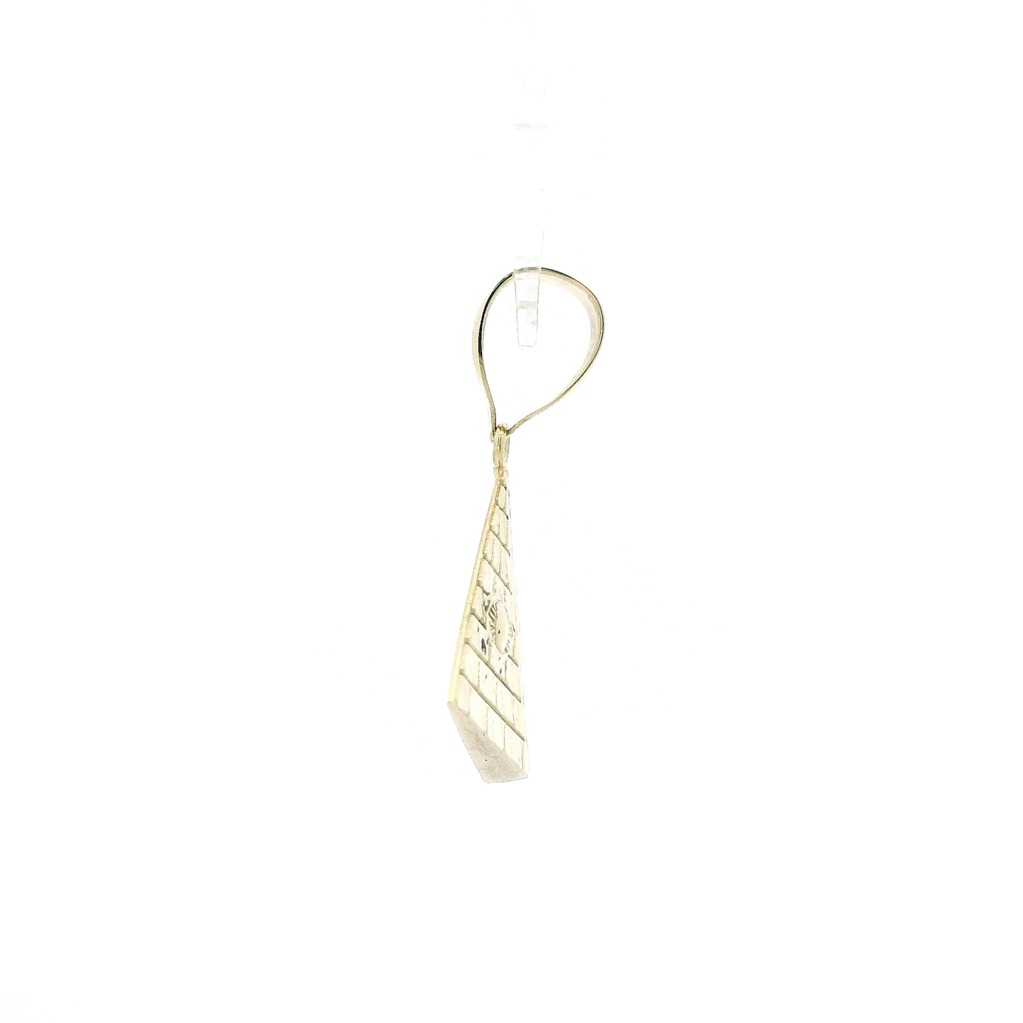 10K Yellow Gold Egyptian Horus Eye Pyramid Pendant