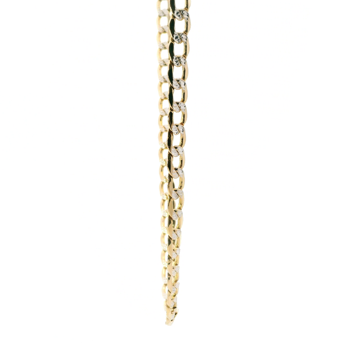 14K Yellow Gold 24" Hollow DC Curb Chain