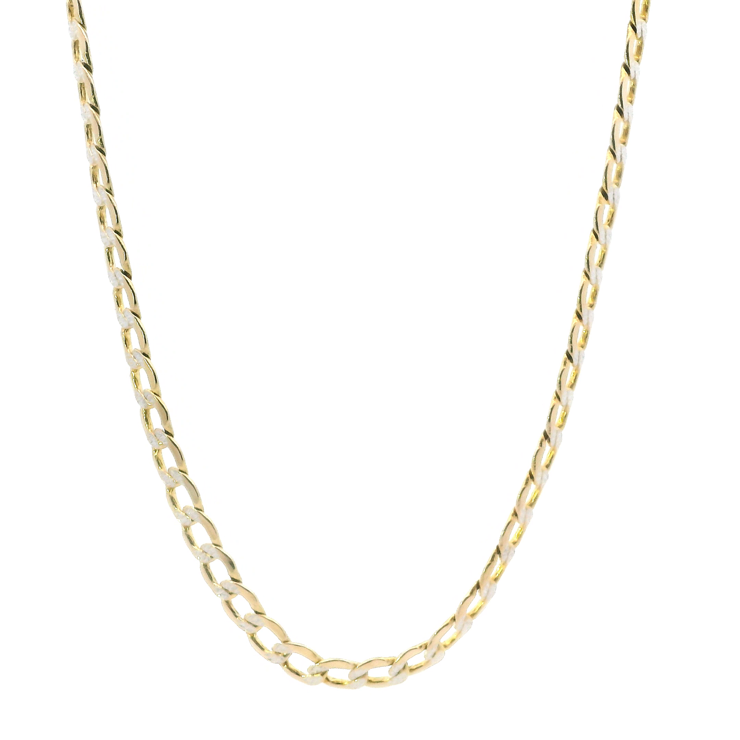 14K Yellow Gold 24" Hollow DC Curb Chain