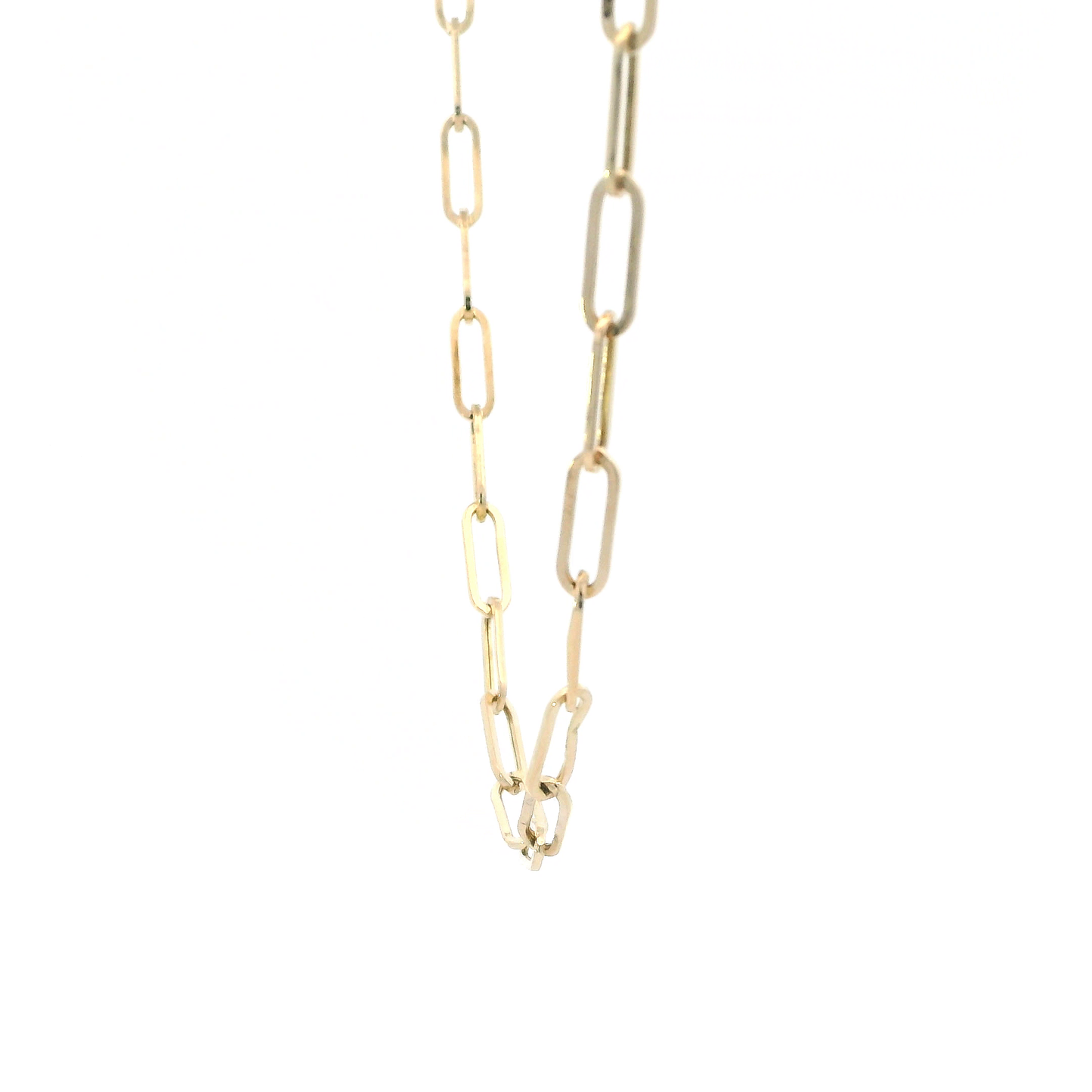 14K Yellow Gold Paperclip Chain