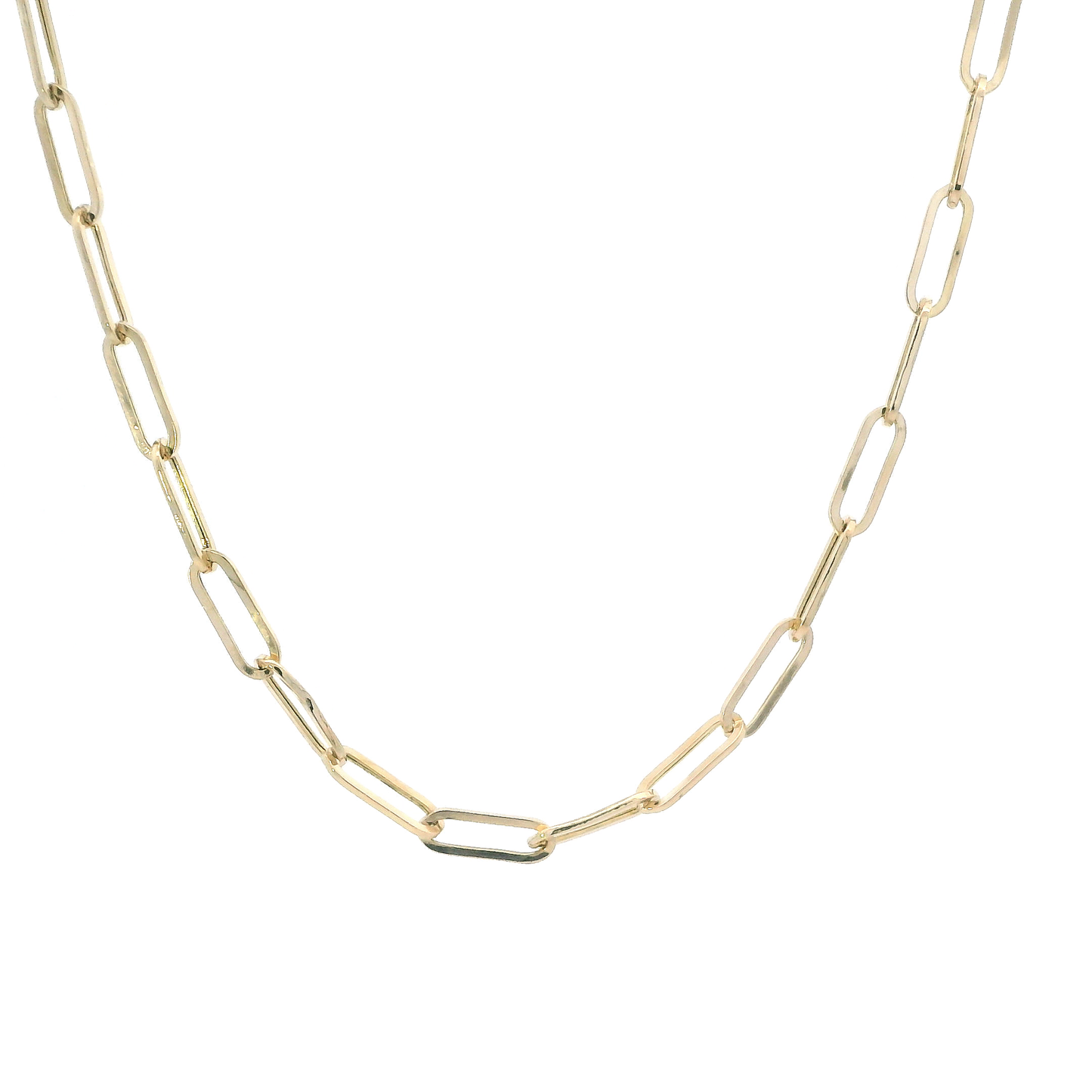 14K Yellow Gold Paperclip Chain