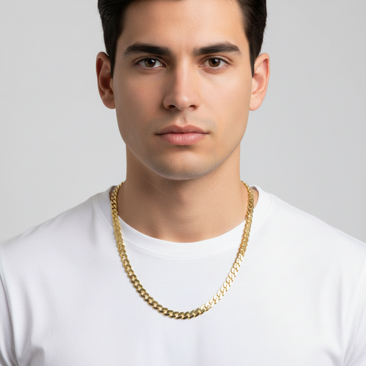 18K Yellow Gold 22" Curb Chain