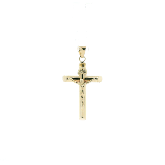 10K Yellow Gold Crucifix Pendant