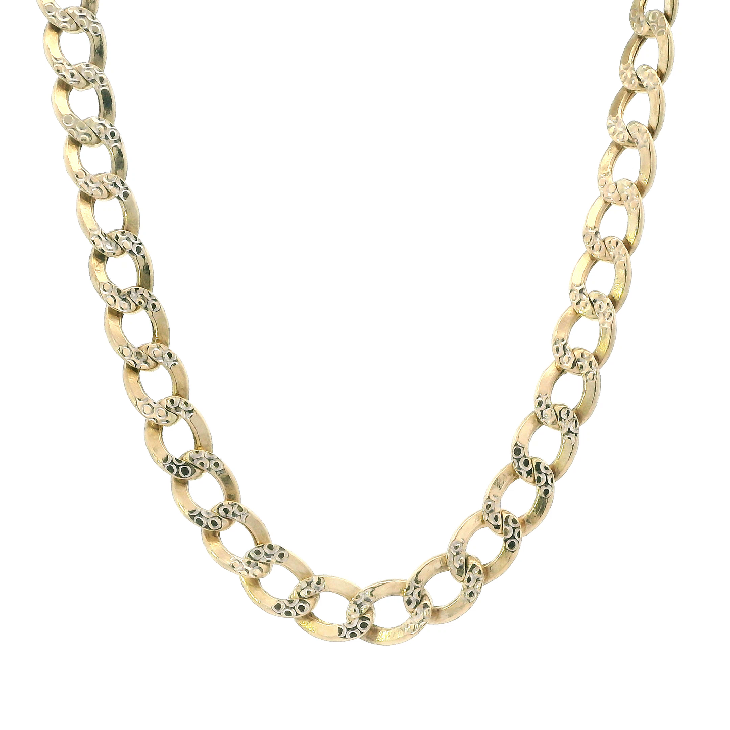 14K Yellow Gold 24.5" DC Curb Chain