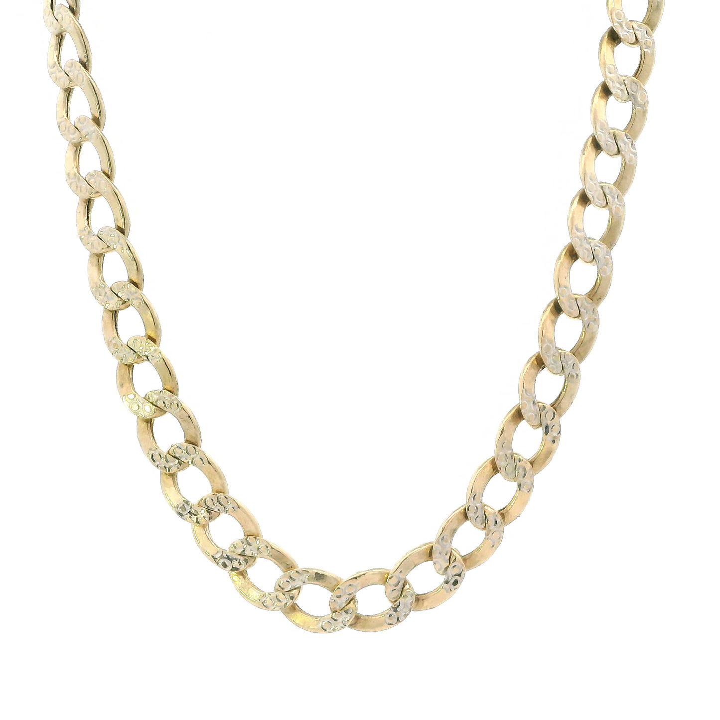 14K Yellow Gold 24.5" DC Curb Chain