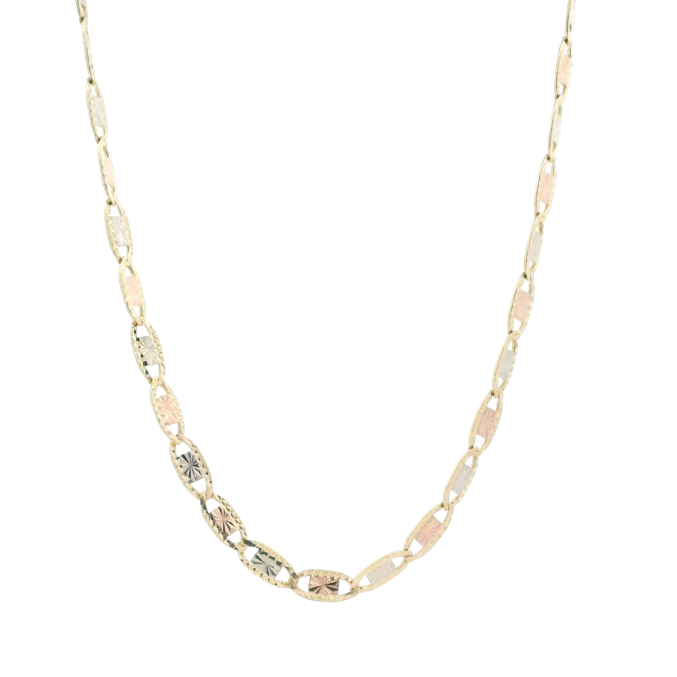 14K Tri-Color Gold DC Mariner Chain