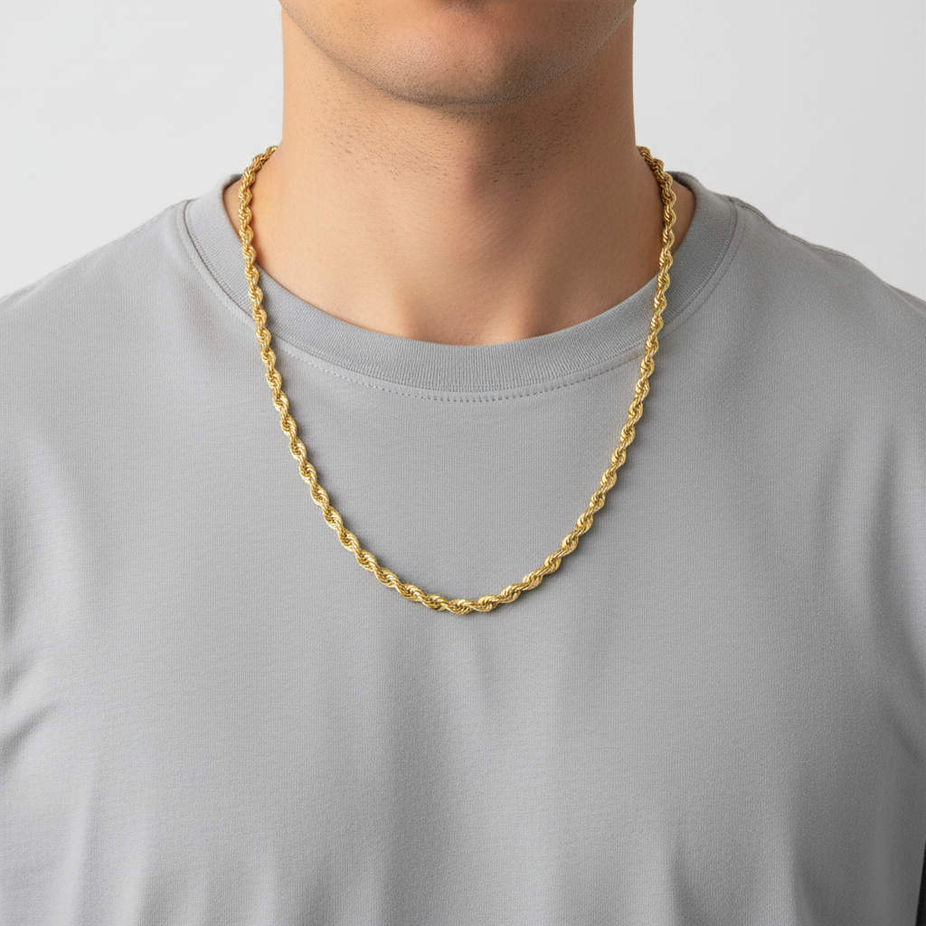 10K Yellow Gold 30" Rope Chain