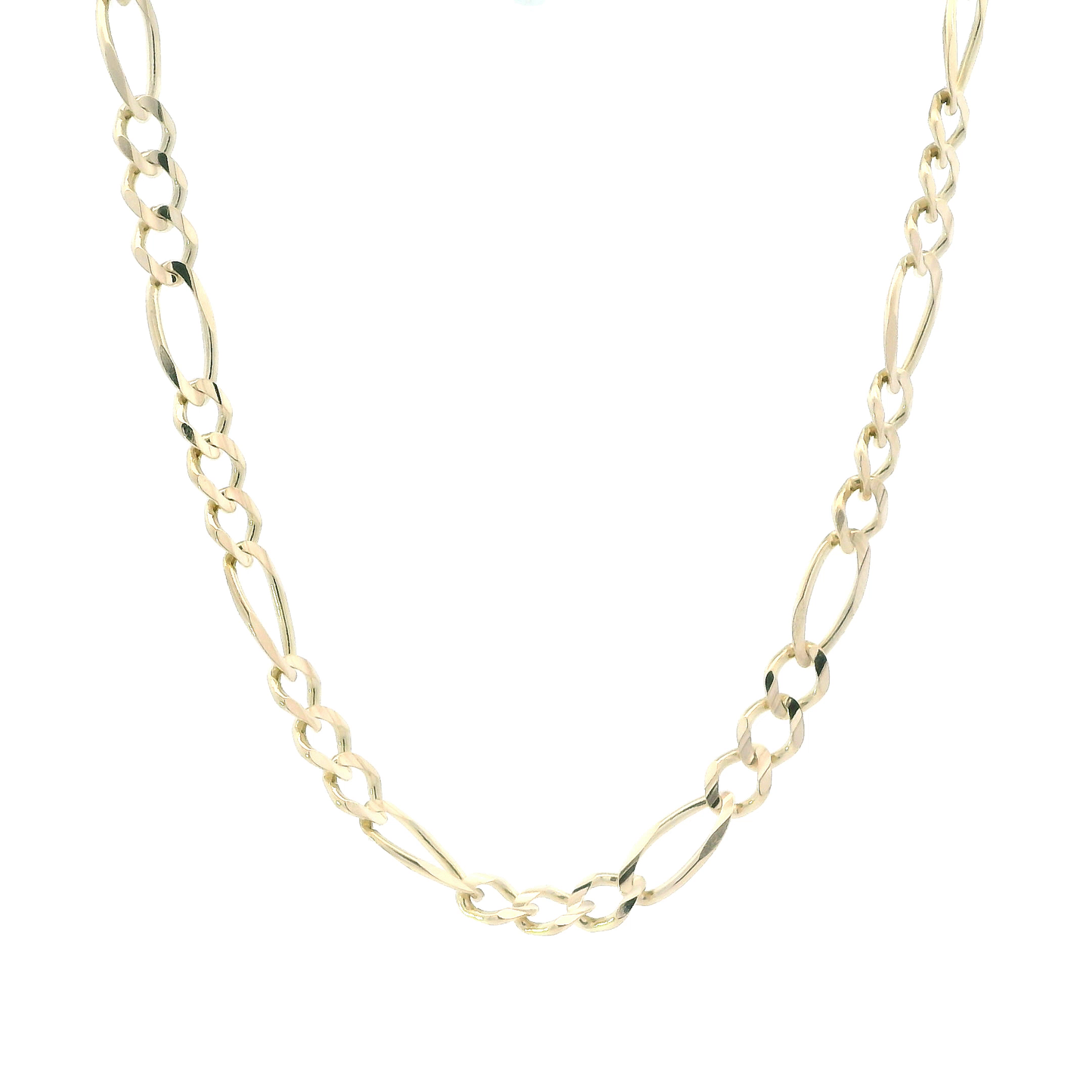 14K Yellow Gold 24" Figaro Chain