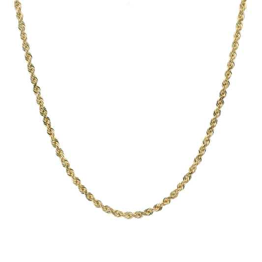 14K Yellow Gold 22" Rope Chain