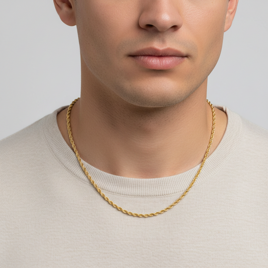 14K Yellow Gold 22" Rope Chain