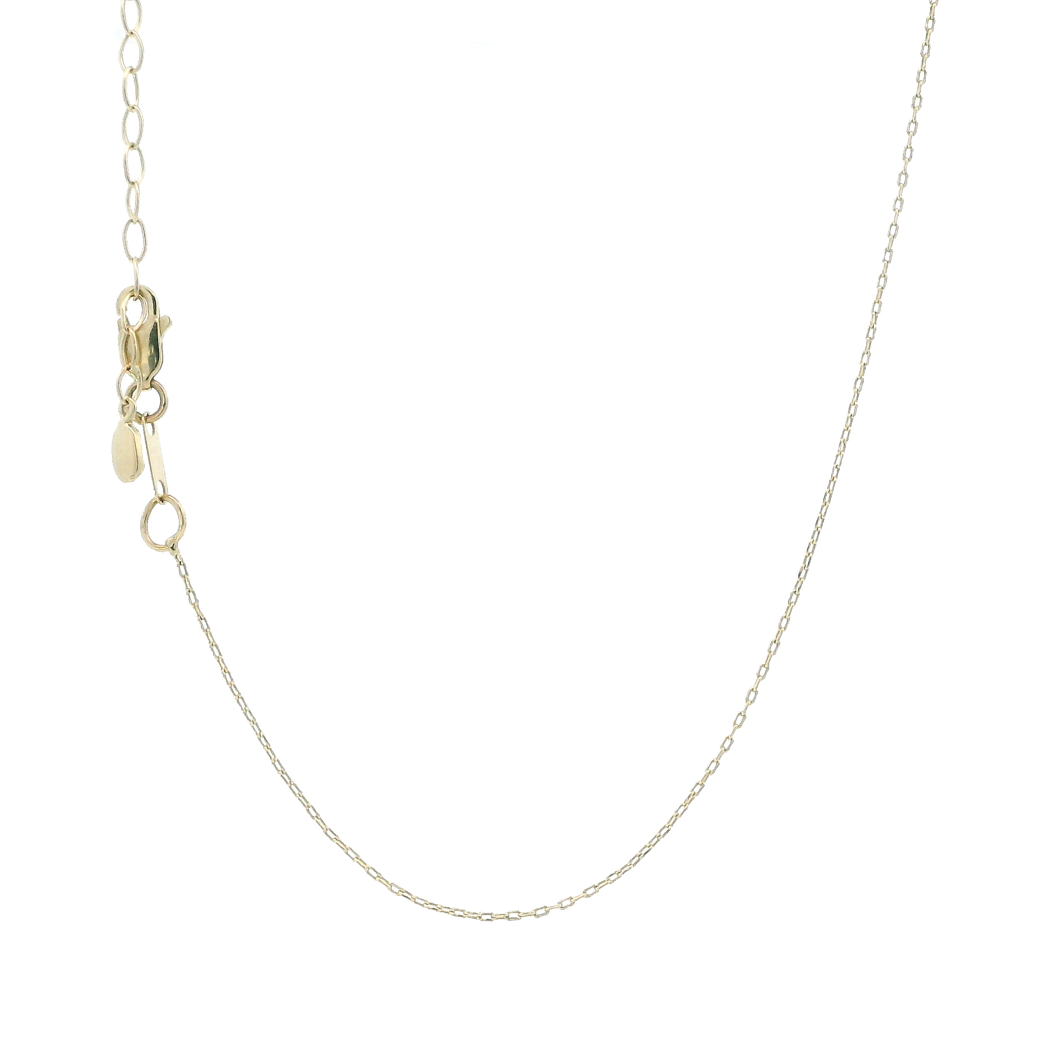 14K Yellow Gold Adjustable Light Cable Chain