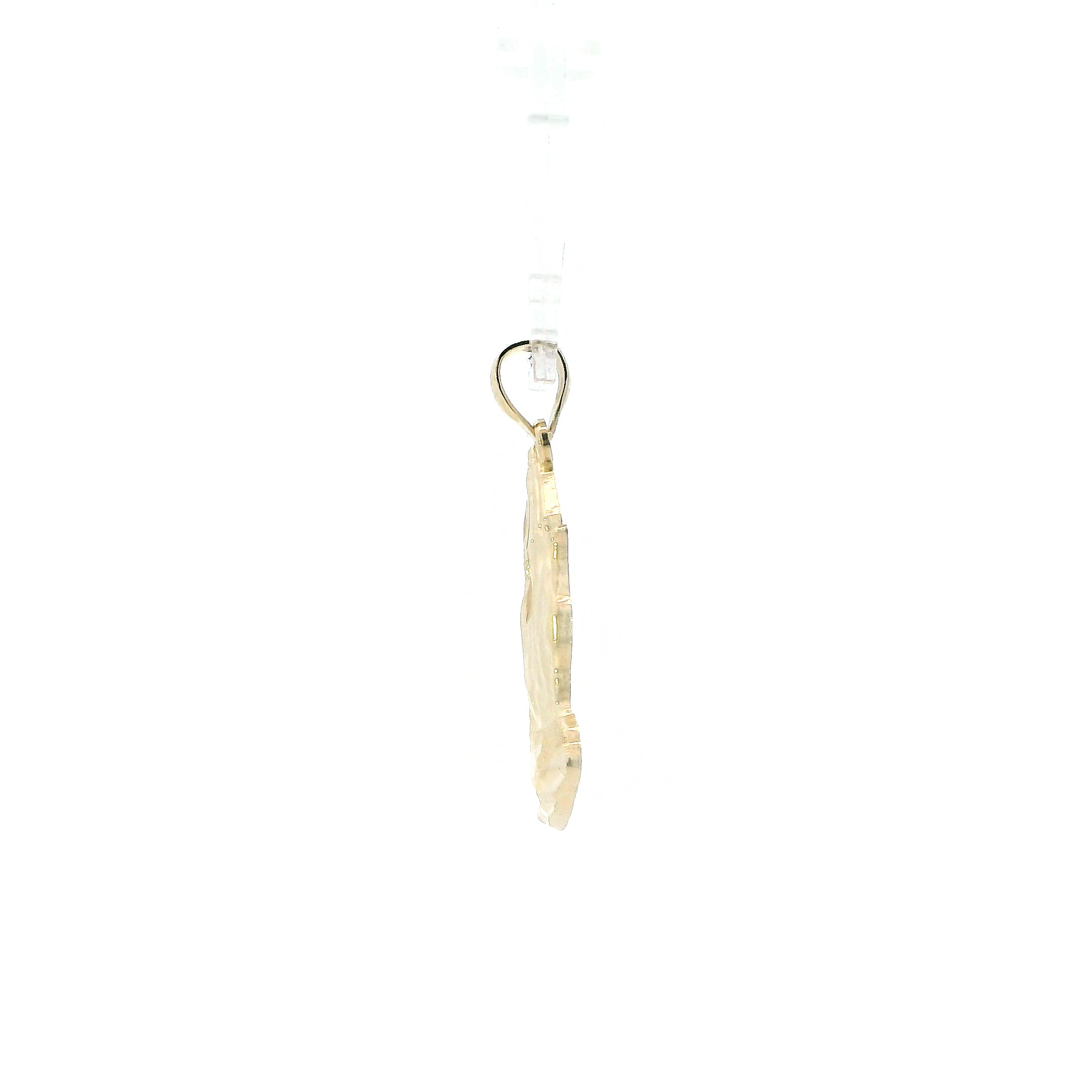 14K Yellow Gold Praying Hands Pendant