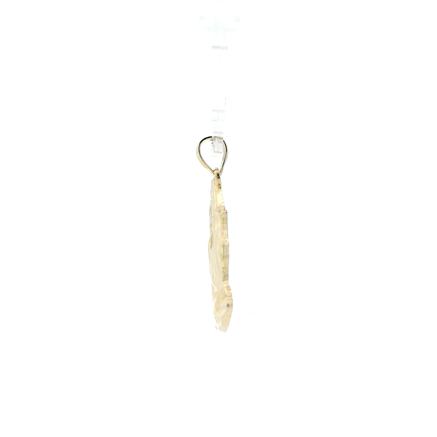 14K Yellow Gold Praying Hands Pendant