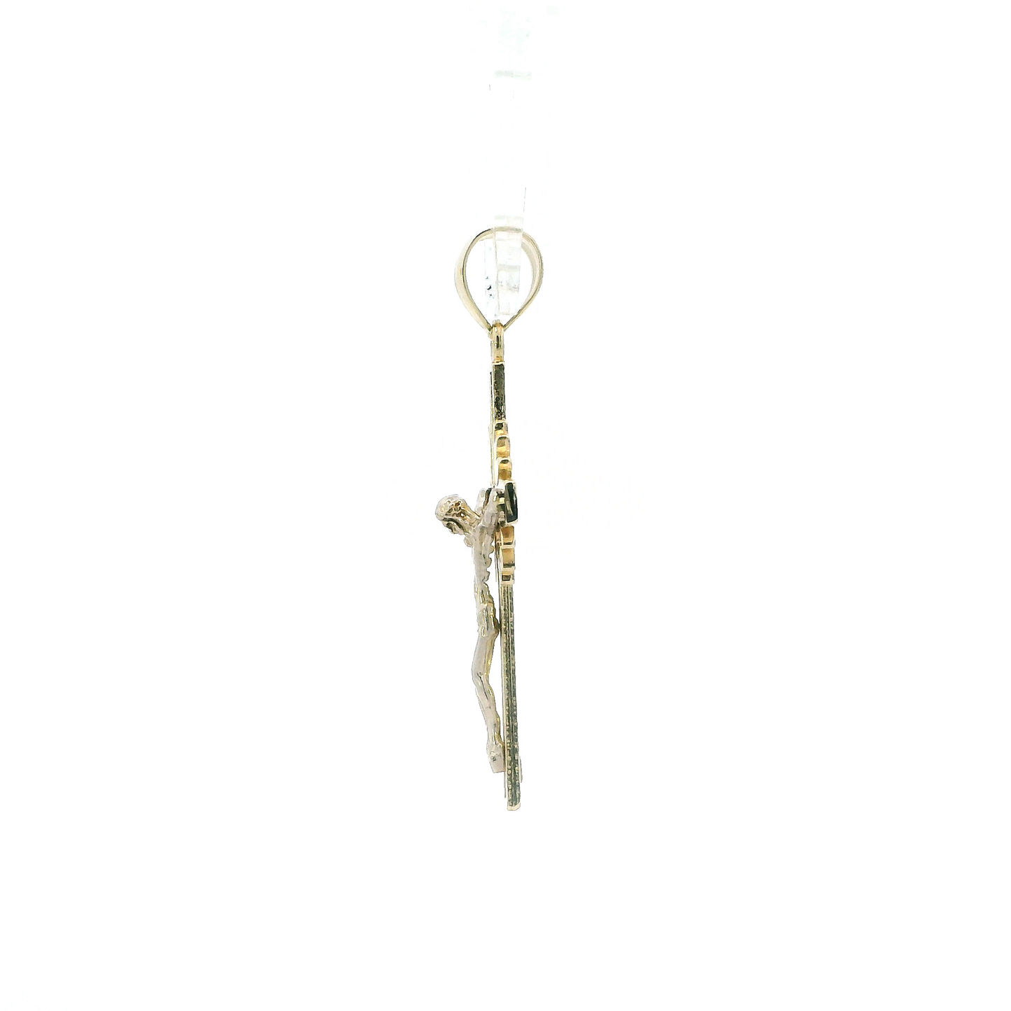 14K Yellow & White Gold Crucifix Pendant
