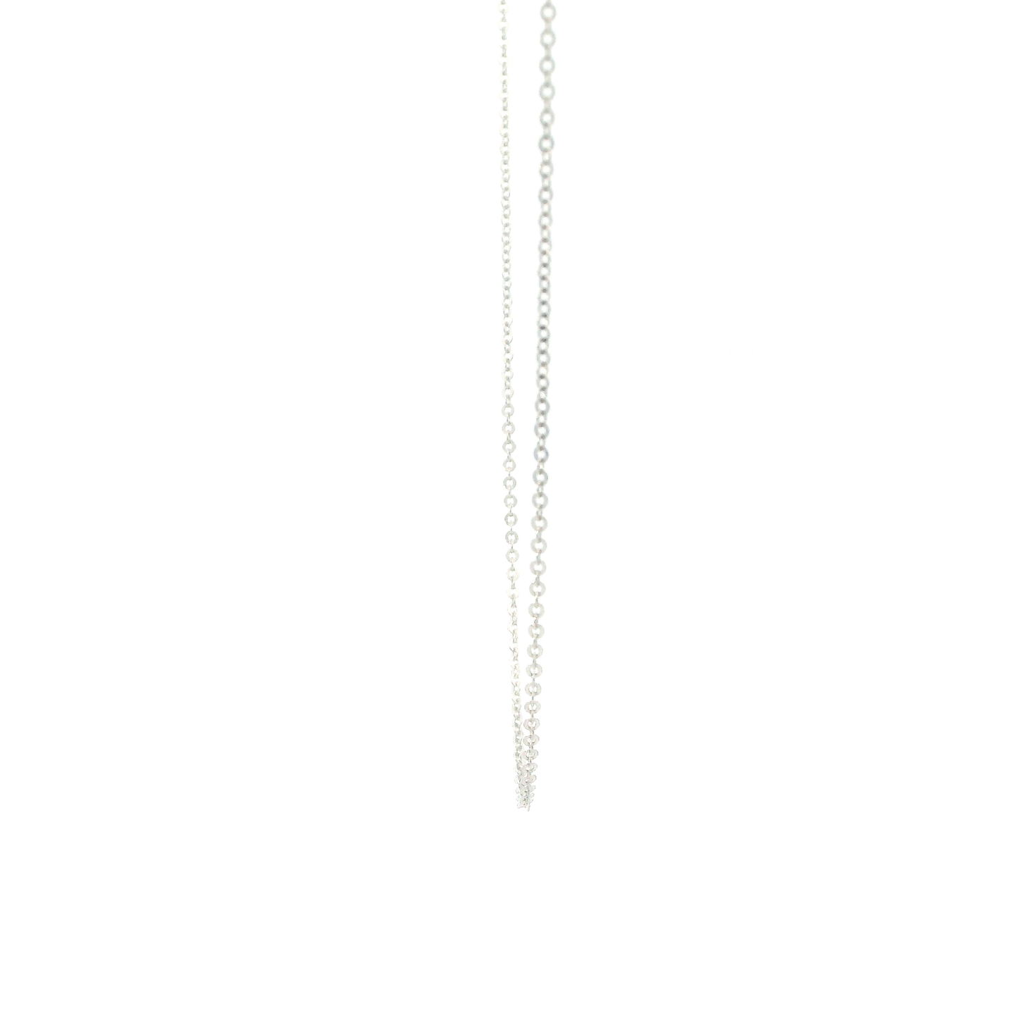 14K White Gold 16" Cable Chain