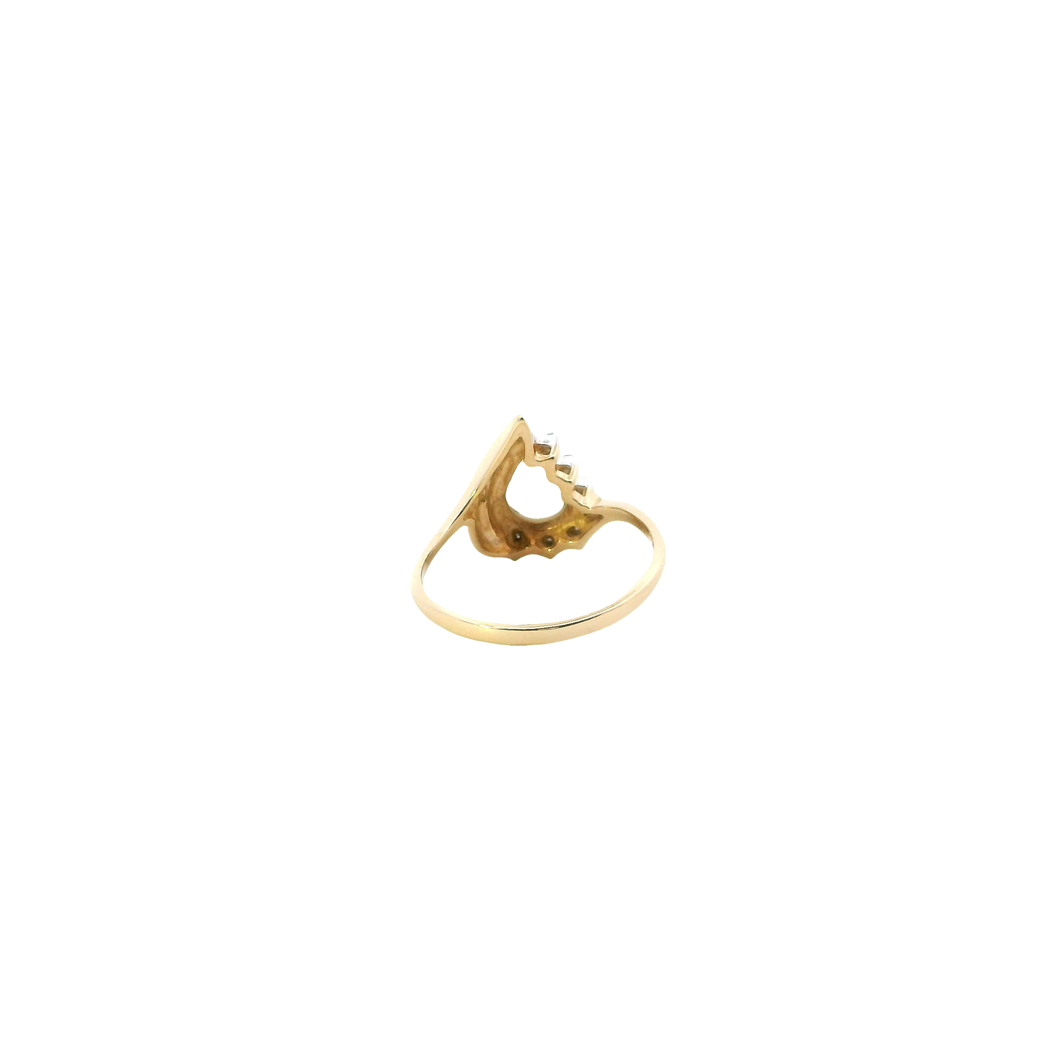 14K Yellow Gold Opal & Diamond Women's Ring