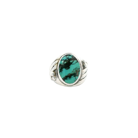 Vintage Sterling Silver Turquoise Ring