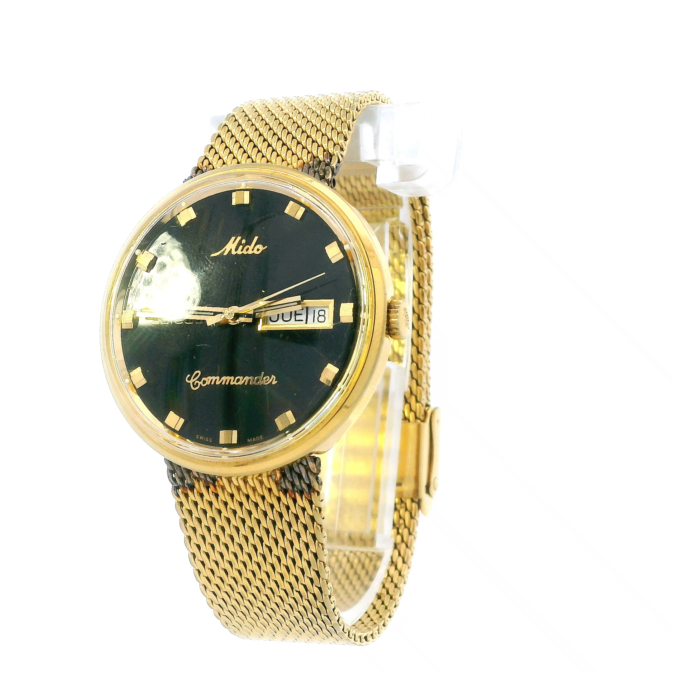 Mido Commander Men's Wrist Watch With Wear On Band