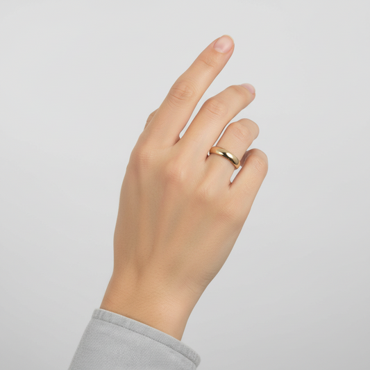 14K Yellow Gold Comfort Women's Band