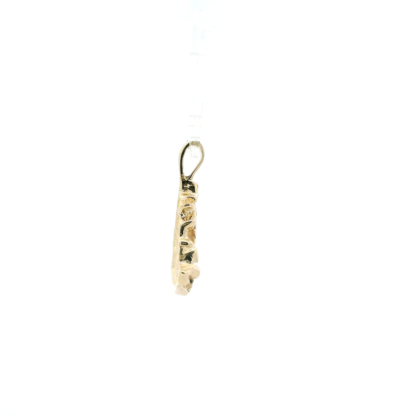 14K Yellow Gold Nugget Pendant