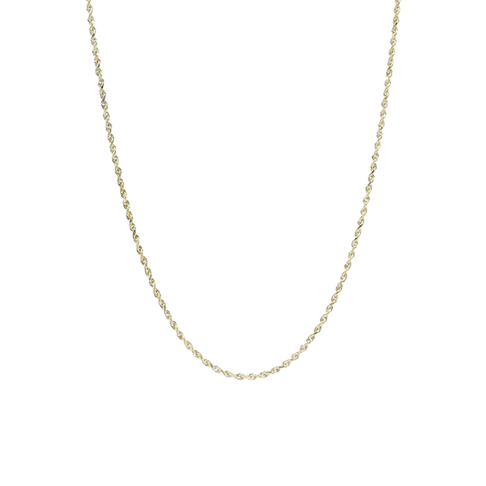 10K Yellow Gold 24.5" Rope Chain