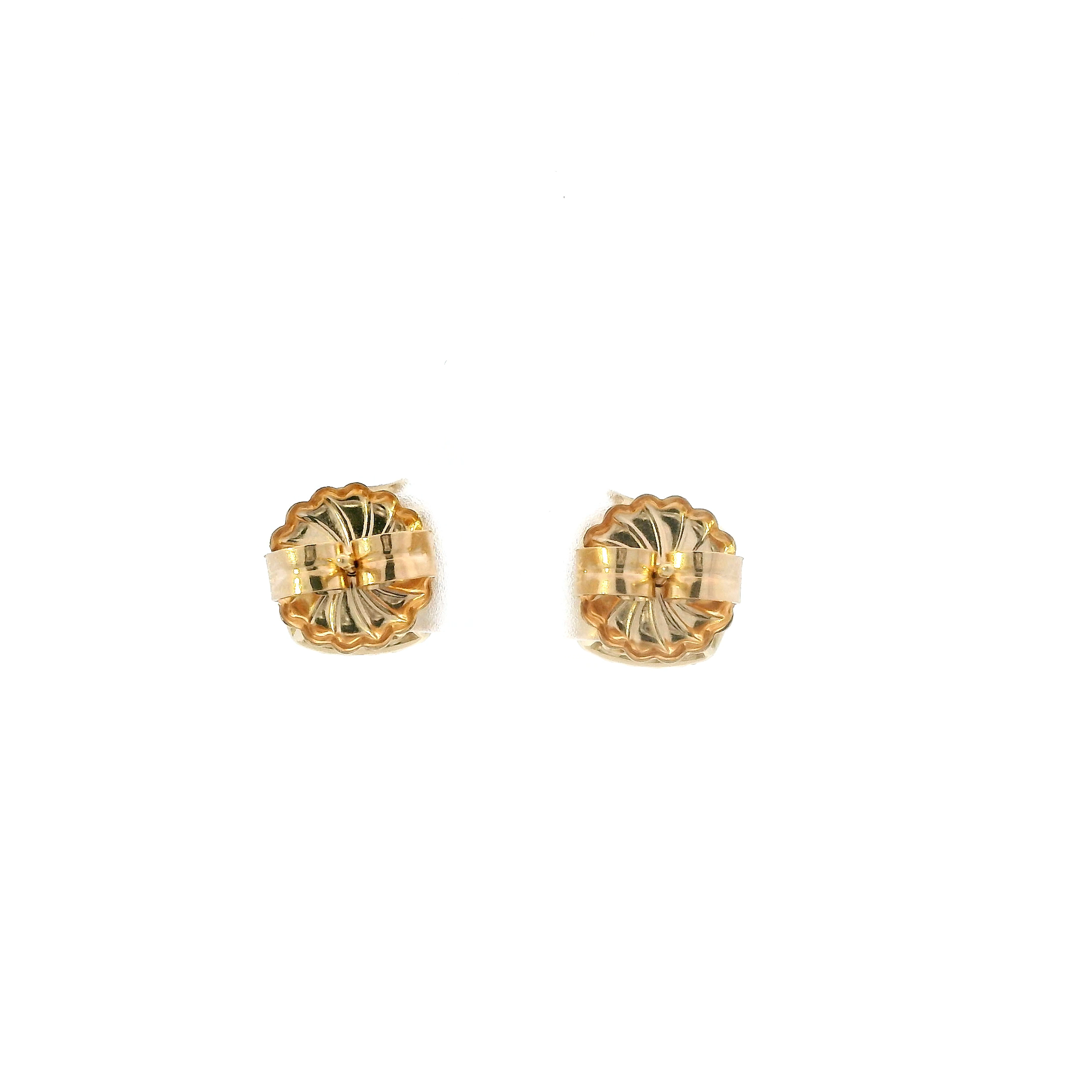14K Yellow Gold Diamond Square Earrings-0.88ct