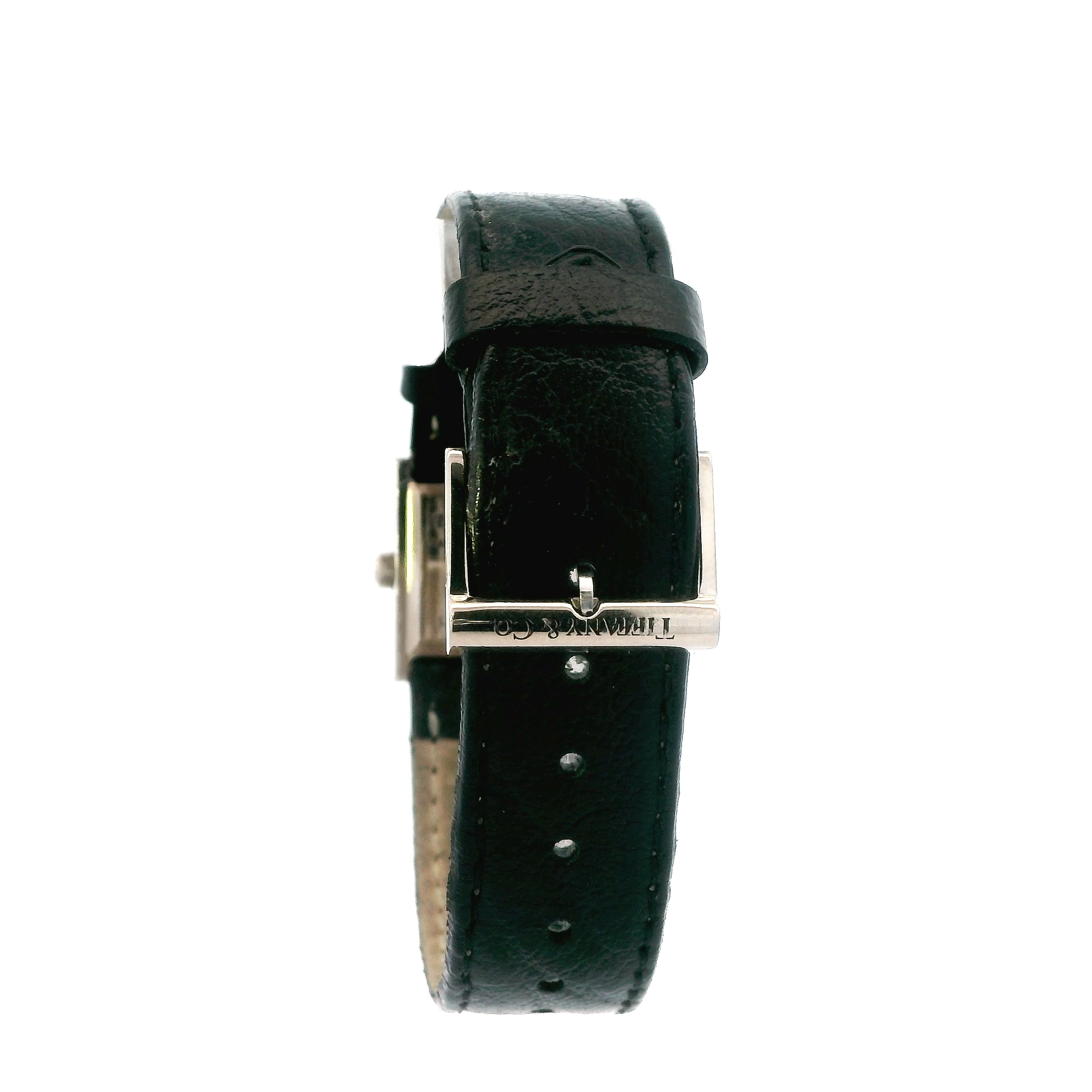 Tiffany & Co 18K White Gold Atlas Square Cocktail Wristwatch