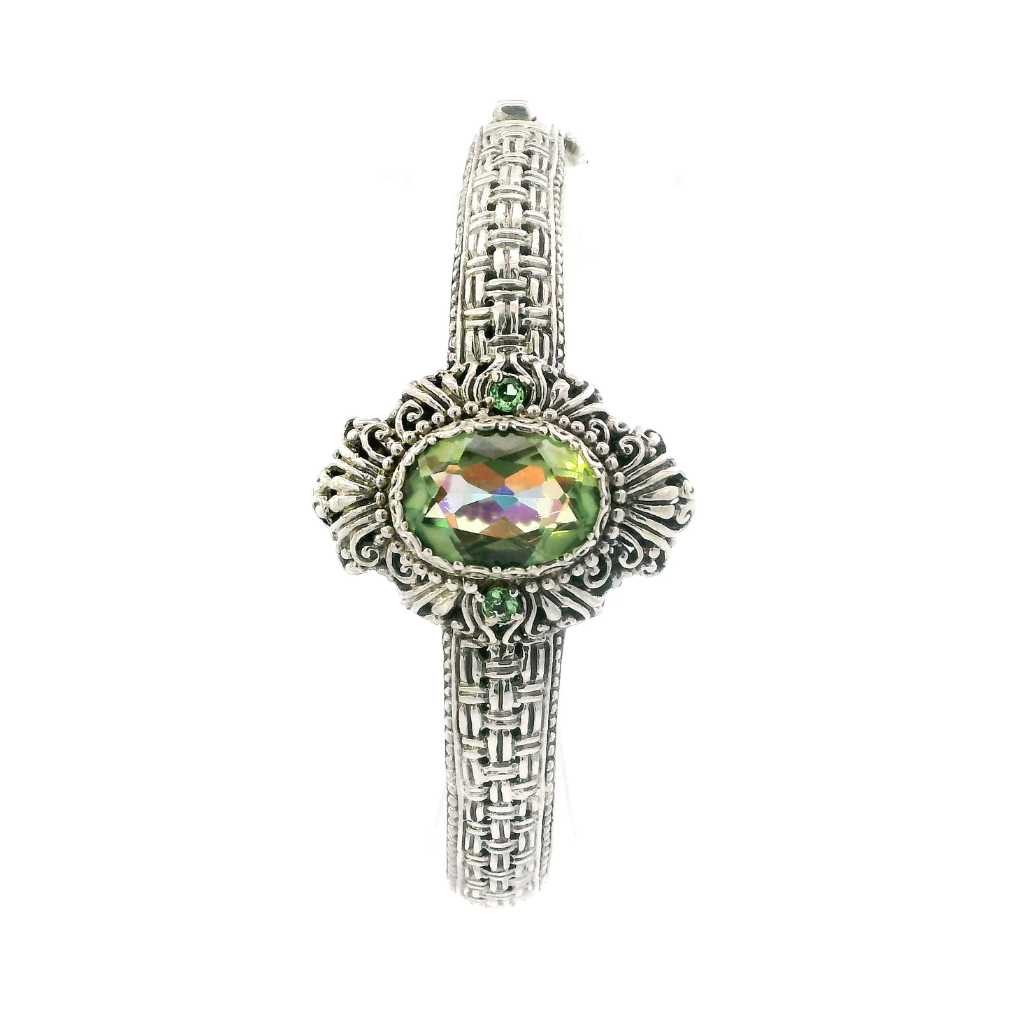 Sterling Silver "Sarda" Filigree Weave Bangel Bracelet