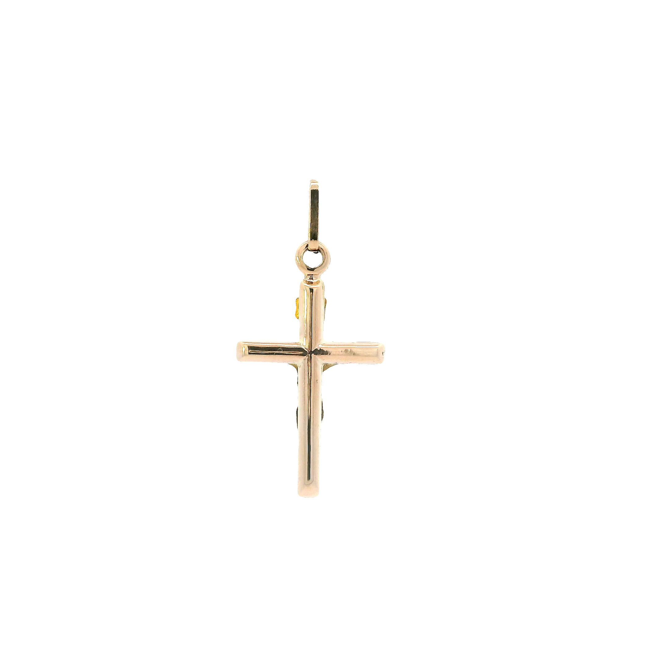 14K Yellow Gold Crucifix Pendant