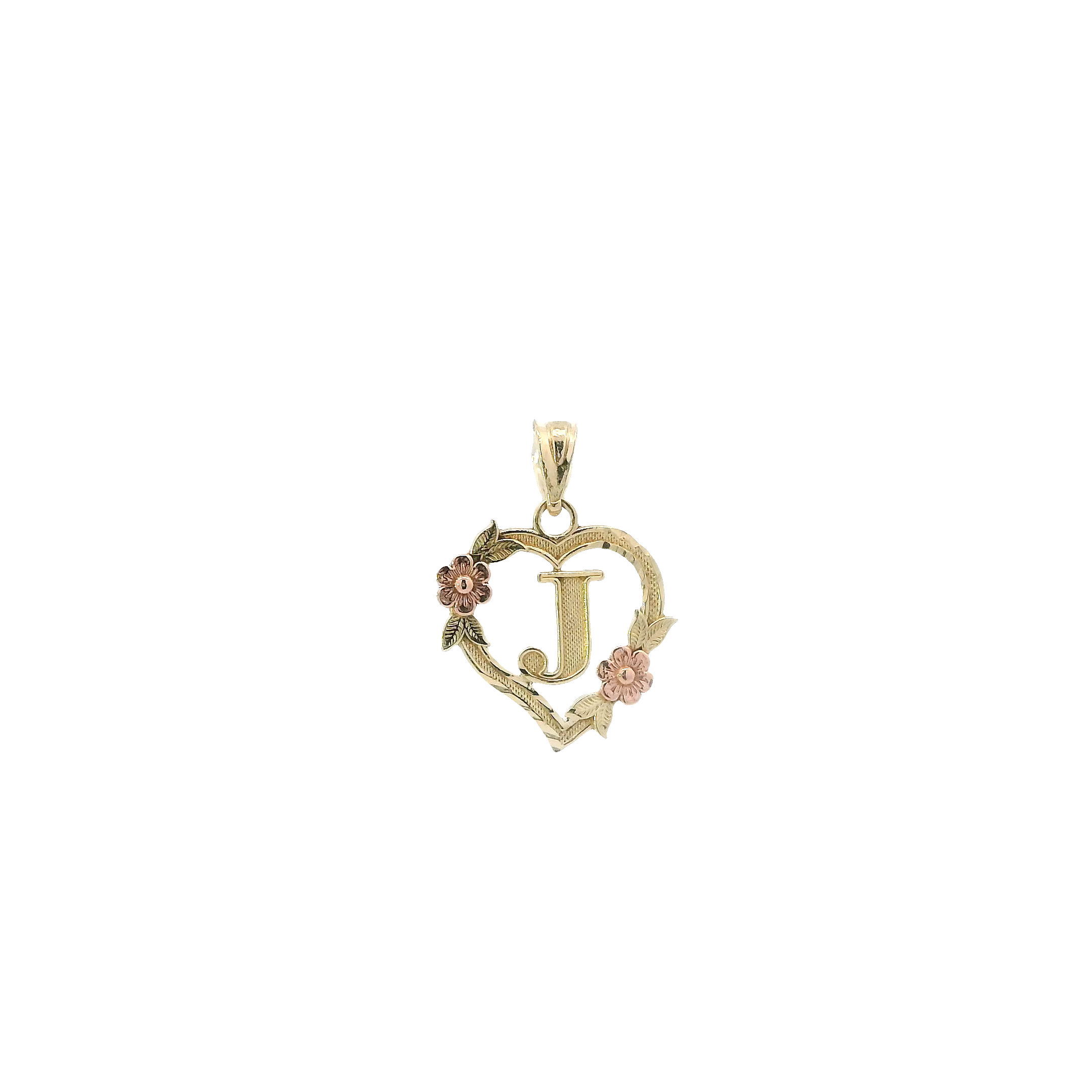 10K Yellow & Rose Gold Letter 