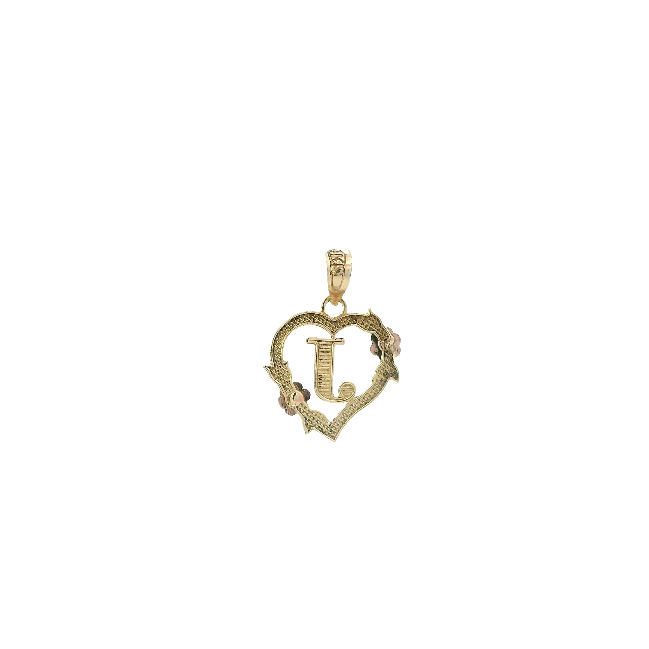 10K Yellow & Rose Gold Letter 