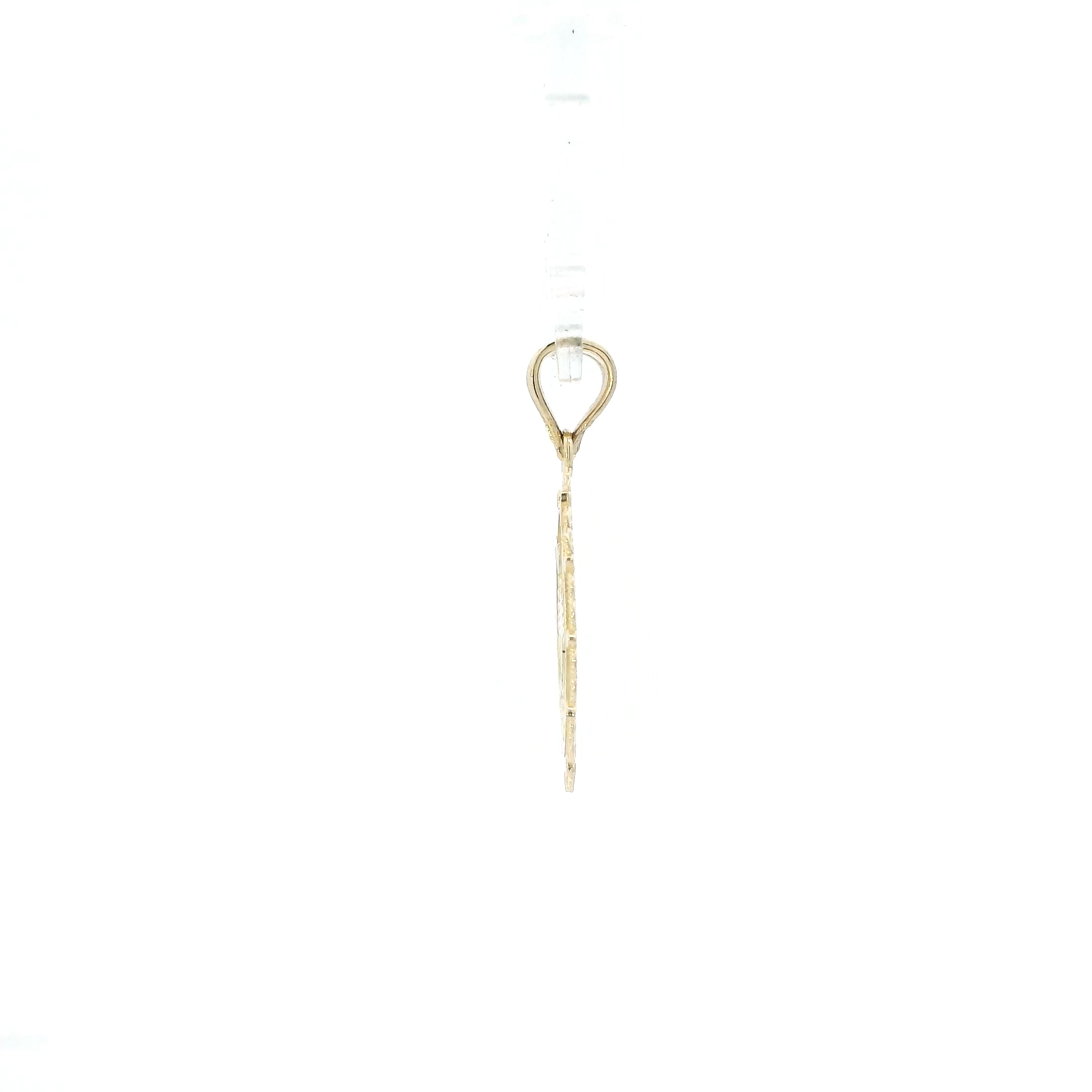 10K Yellow Gold Oval Filigree 