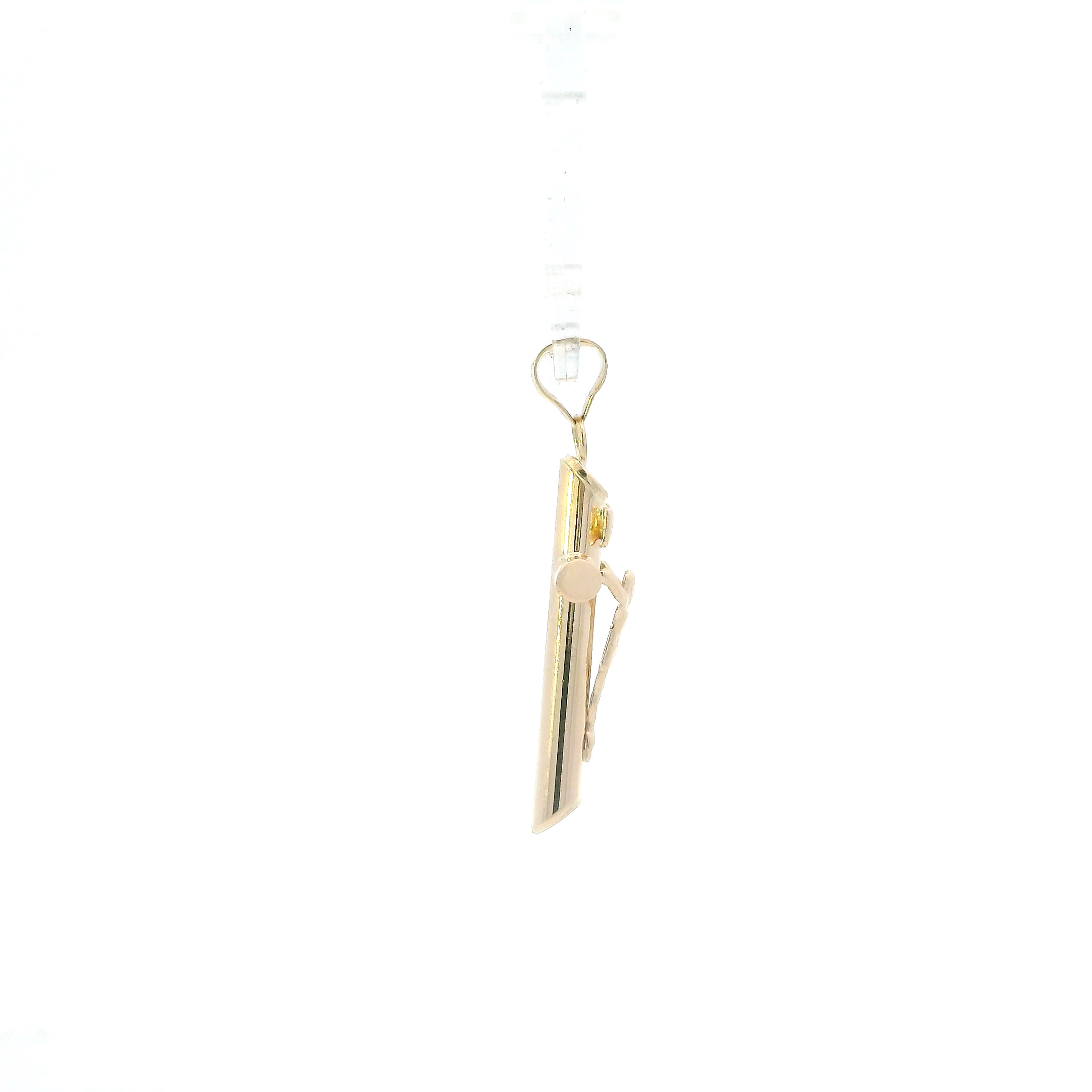 14K Yellow Gold Crucifix Pendant