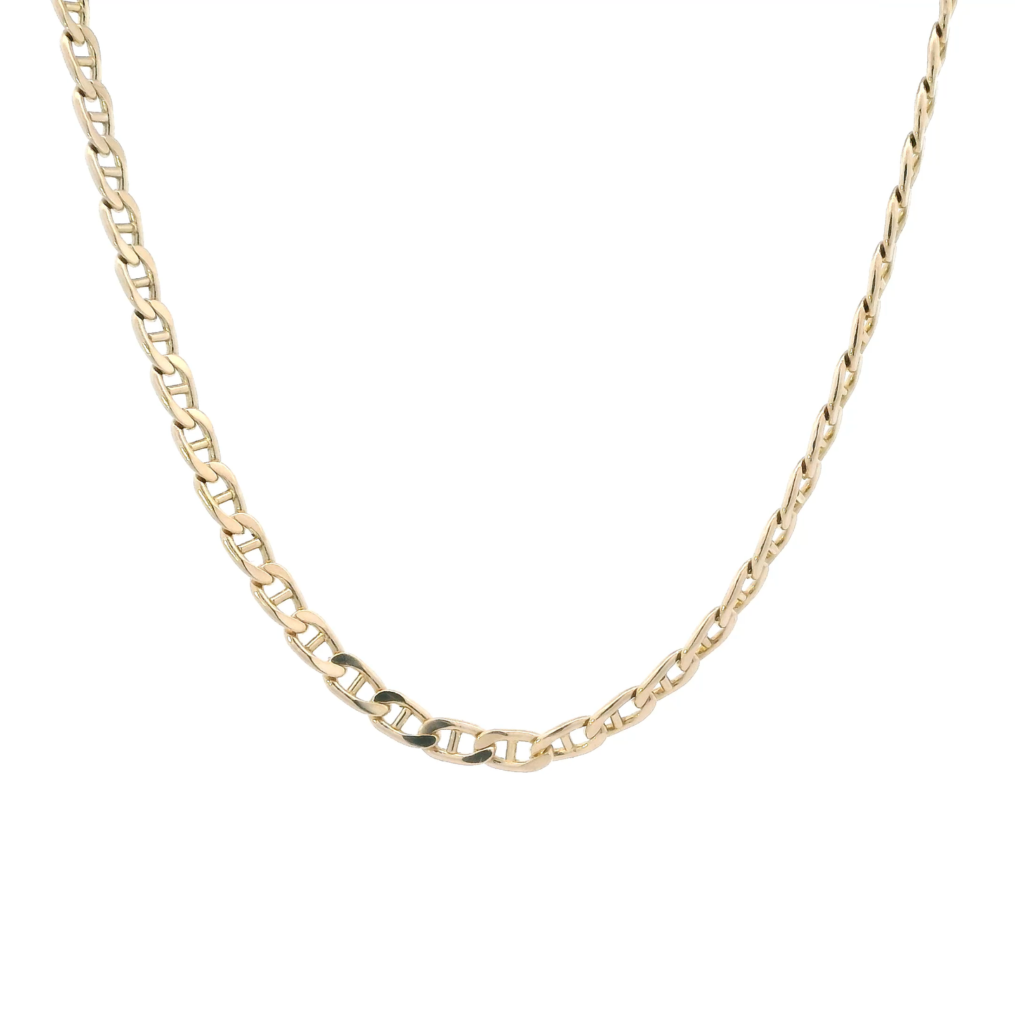 14K Yellow Gold 18.5" Mariner Chain