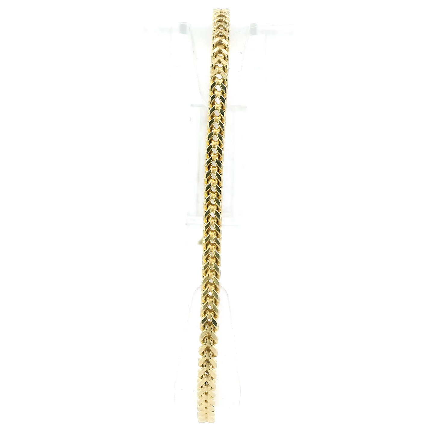 14K Yellow Gold 8" Franco Bracelet