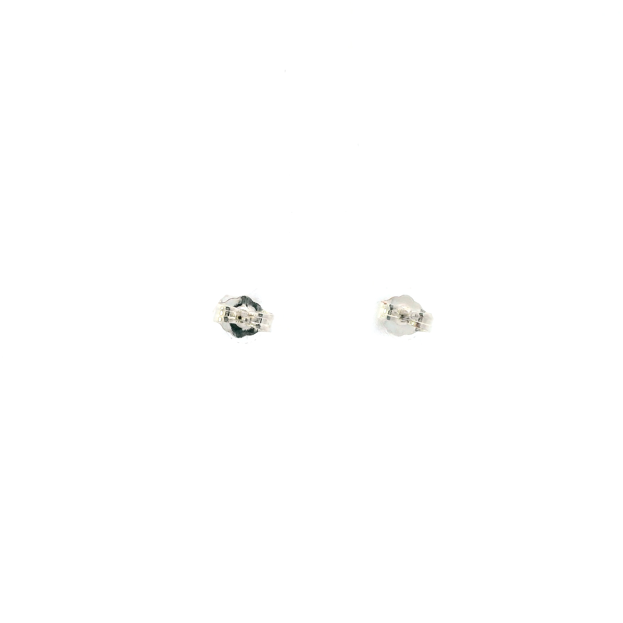 14K White Gold Solitaire Diamond Earrings - 0.50ct