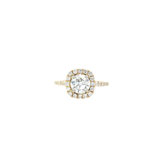 14K Yellow Gold Lab Grown Diamond Women's Ring - 1.64ct