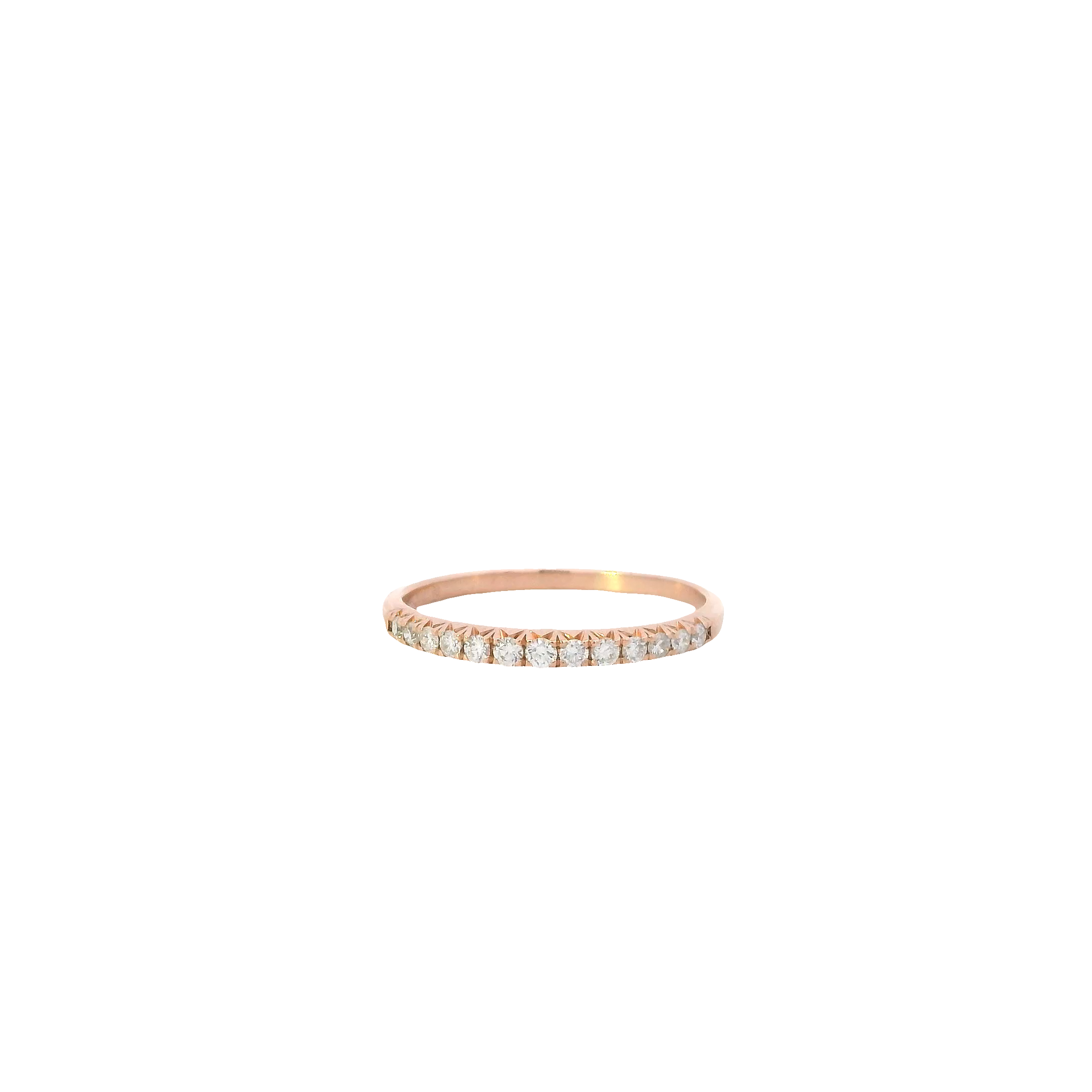 14K Rose Gold Lab Grown Diamond Ring - 0.14ct