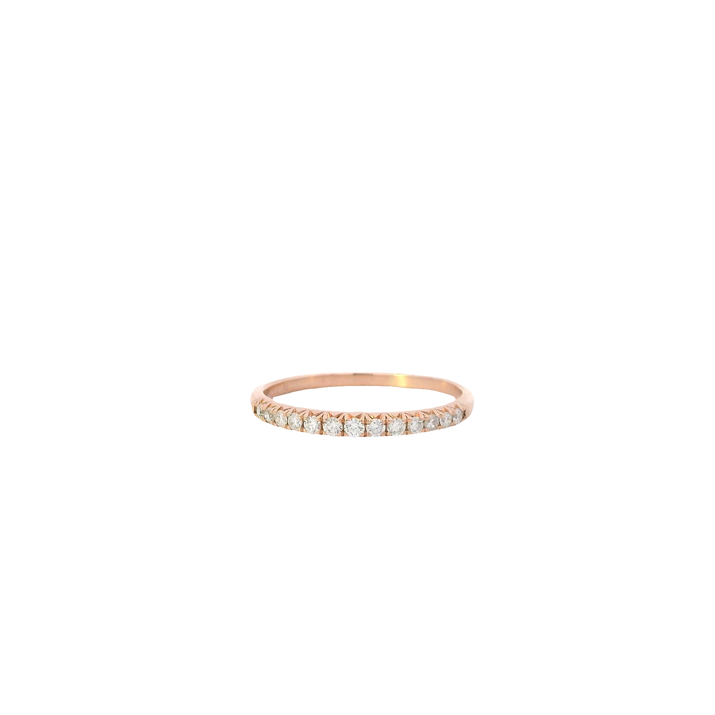 14K Rose Gold Lab Grown Diamond Ring - 0.14ct