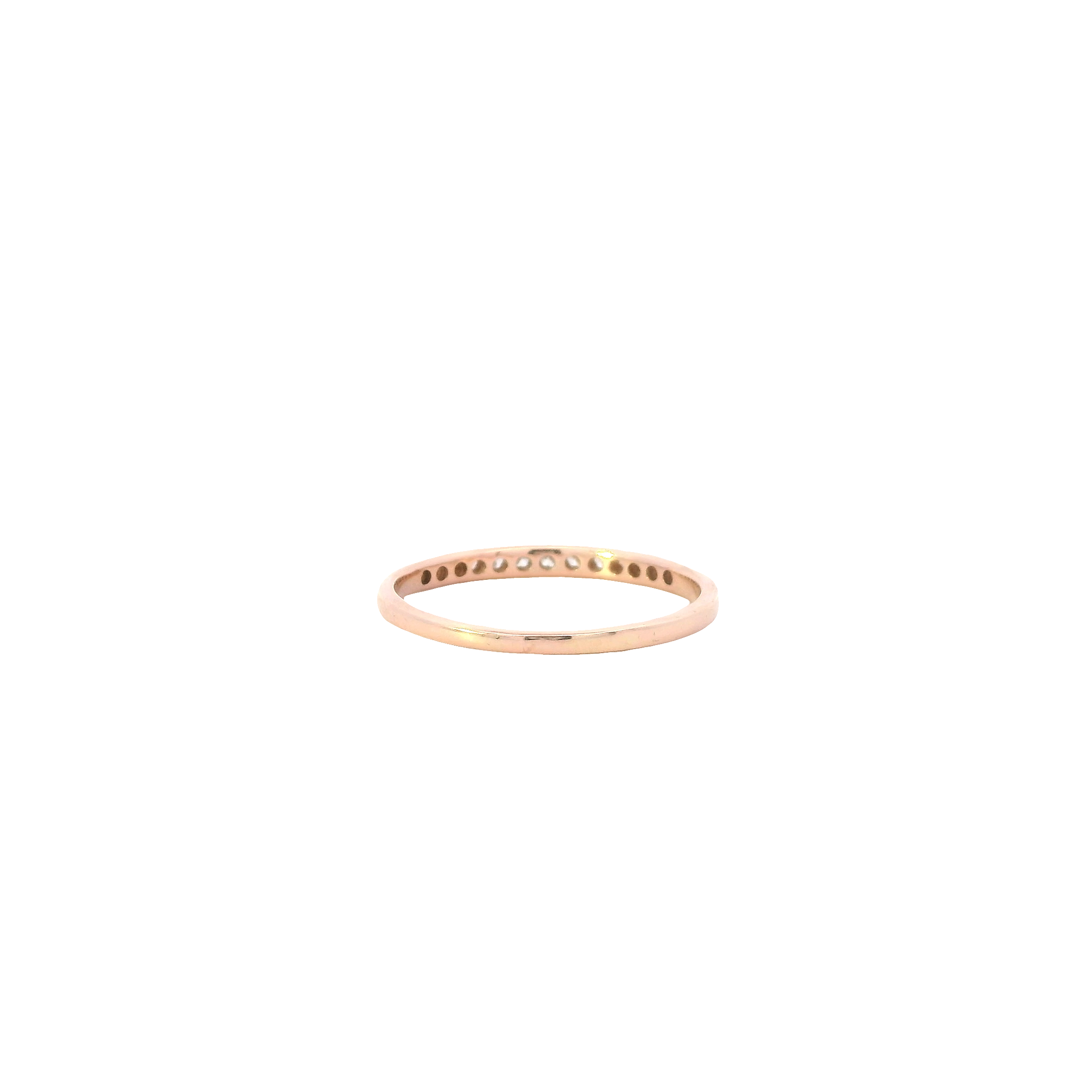 14K Rose Gold Lab Grown Diamond Ring - 0.14ct