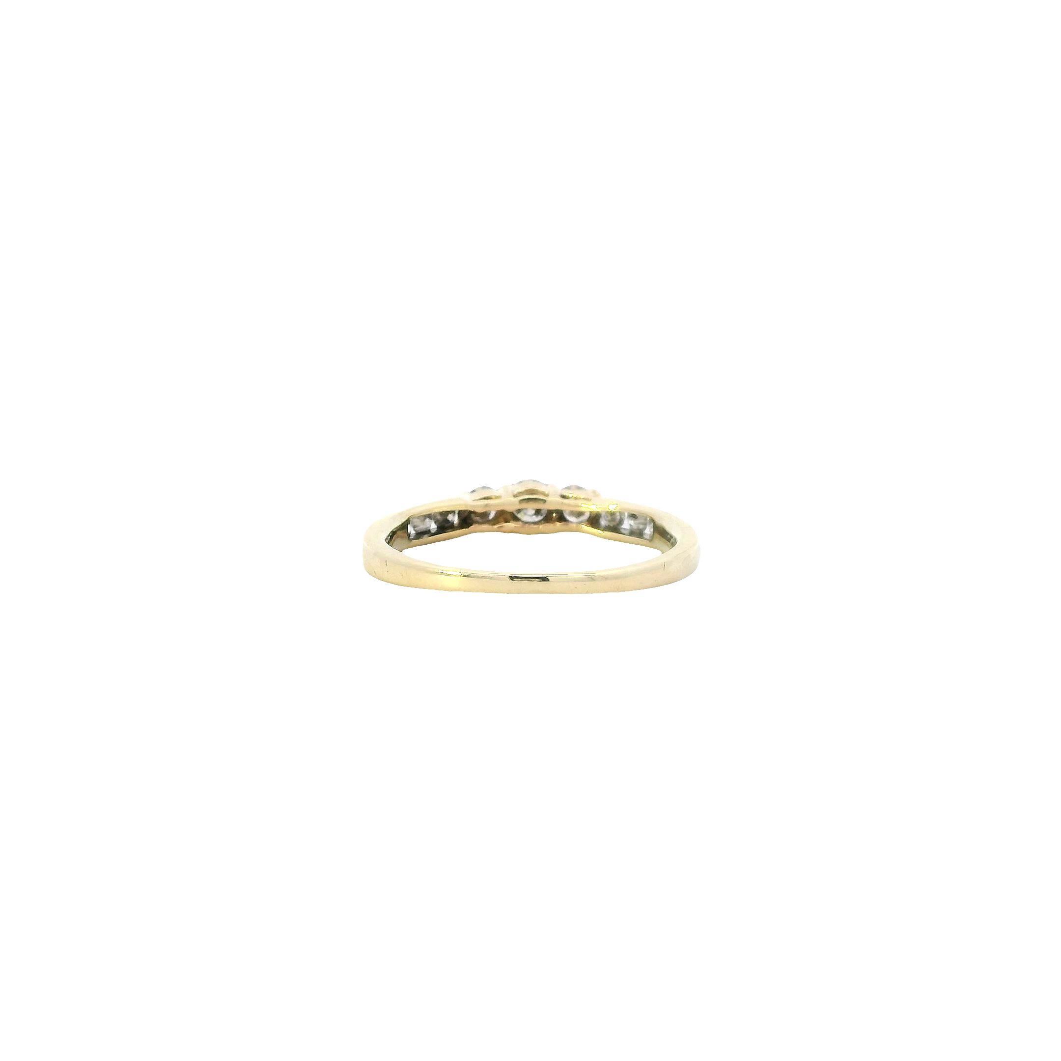 10K Yellow Gold Diamond Women's Ring- 0.44ct